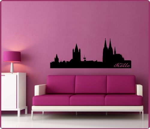 Wandtattoo  Köln Skyline- Farbwahl
